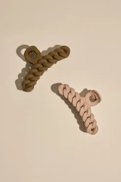 2 Pk Chain Hair Claw