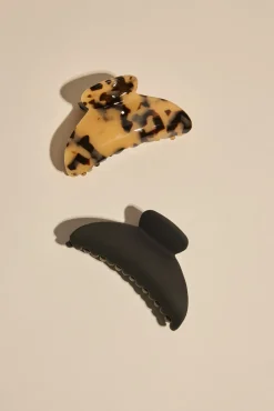 2 Pk Medium Hair Claw