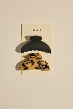 2 Pk Medium Hair Claw