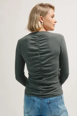 Alison Gather Detail Long Sleeve Tee
