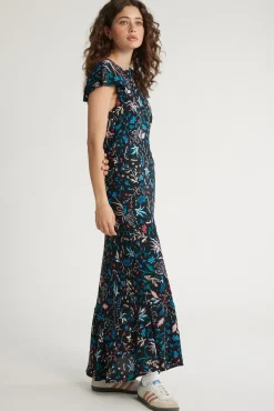 Anna Bias Cut Frill Detail Dress