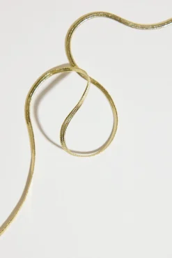 Atelier 19 Flat Snake Chain Necklace