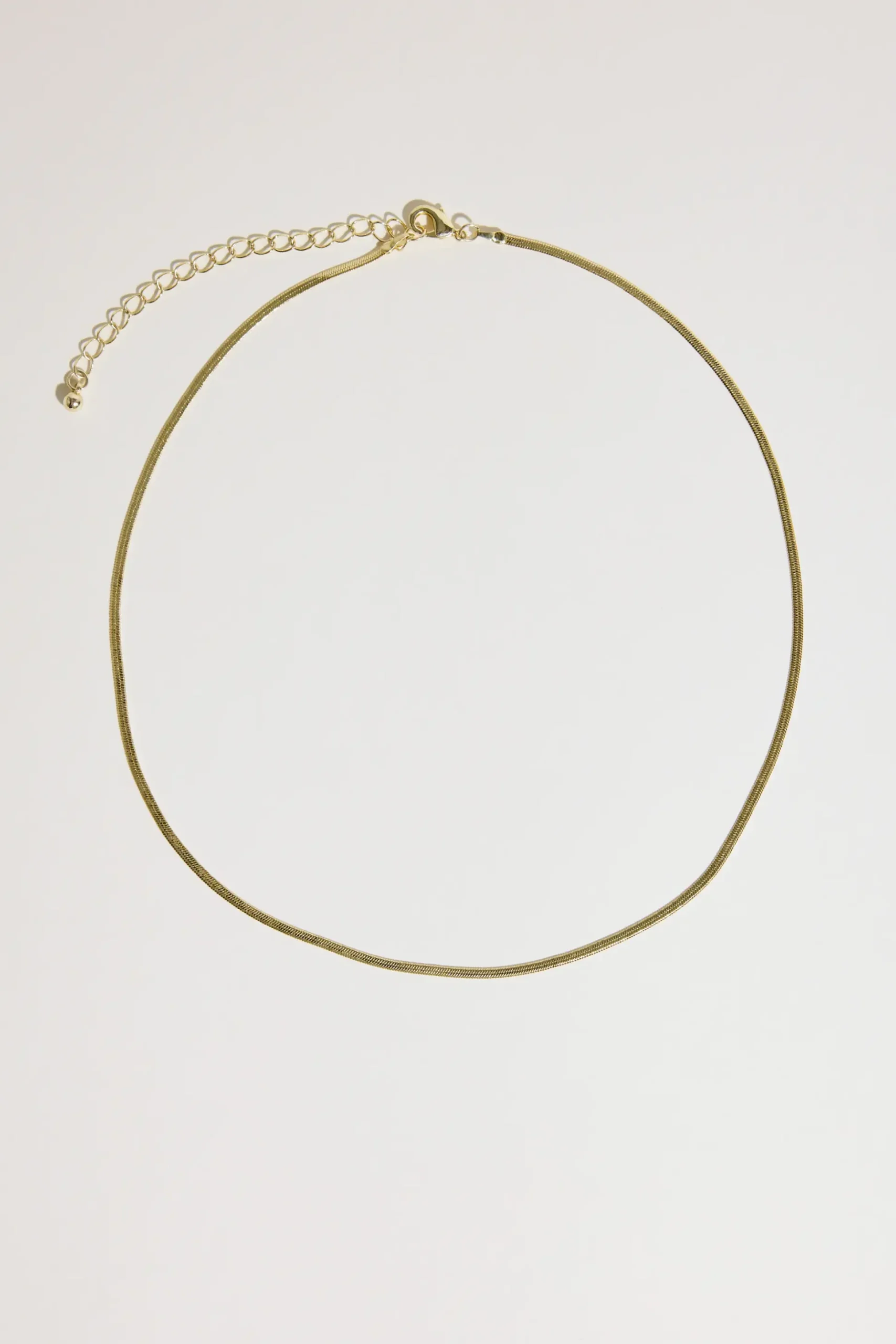 Atelier 19 Flat Snake Chain Necklace