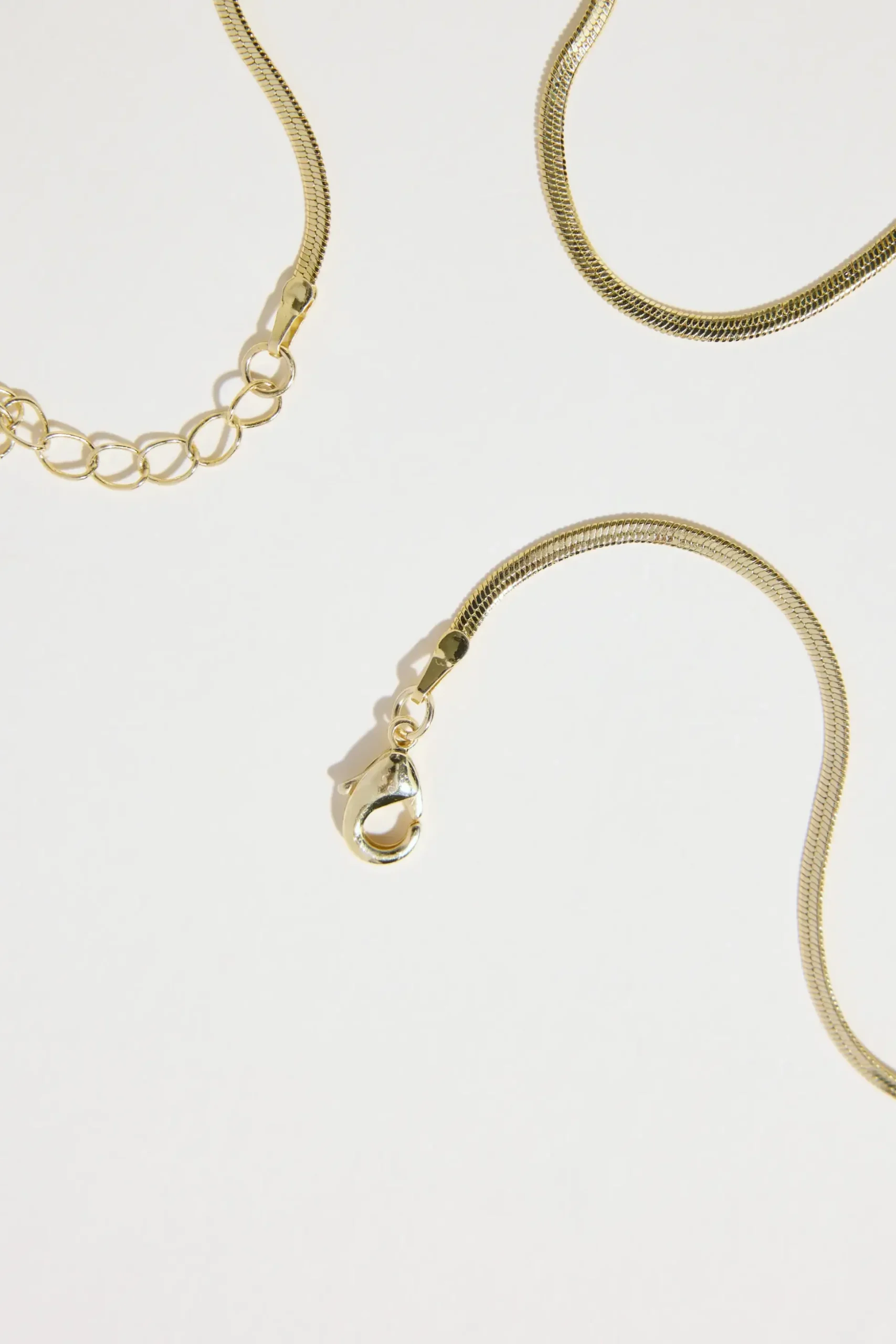 Atelier 19 Flat Snake Chain Necklace