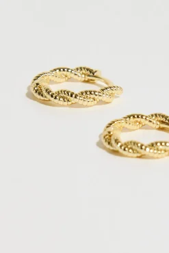 Atelier 19 Twisted Huggie Earrings