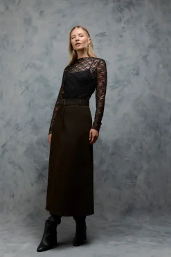 Aubree Belted Skirt