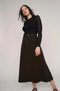 Aubree Belted Skirt