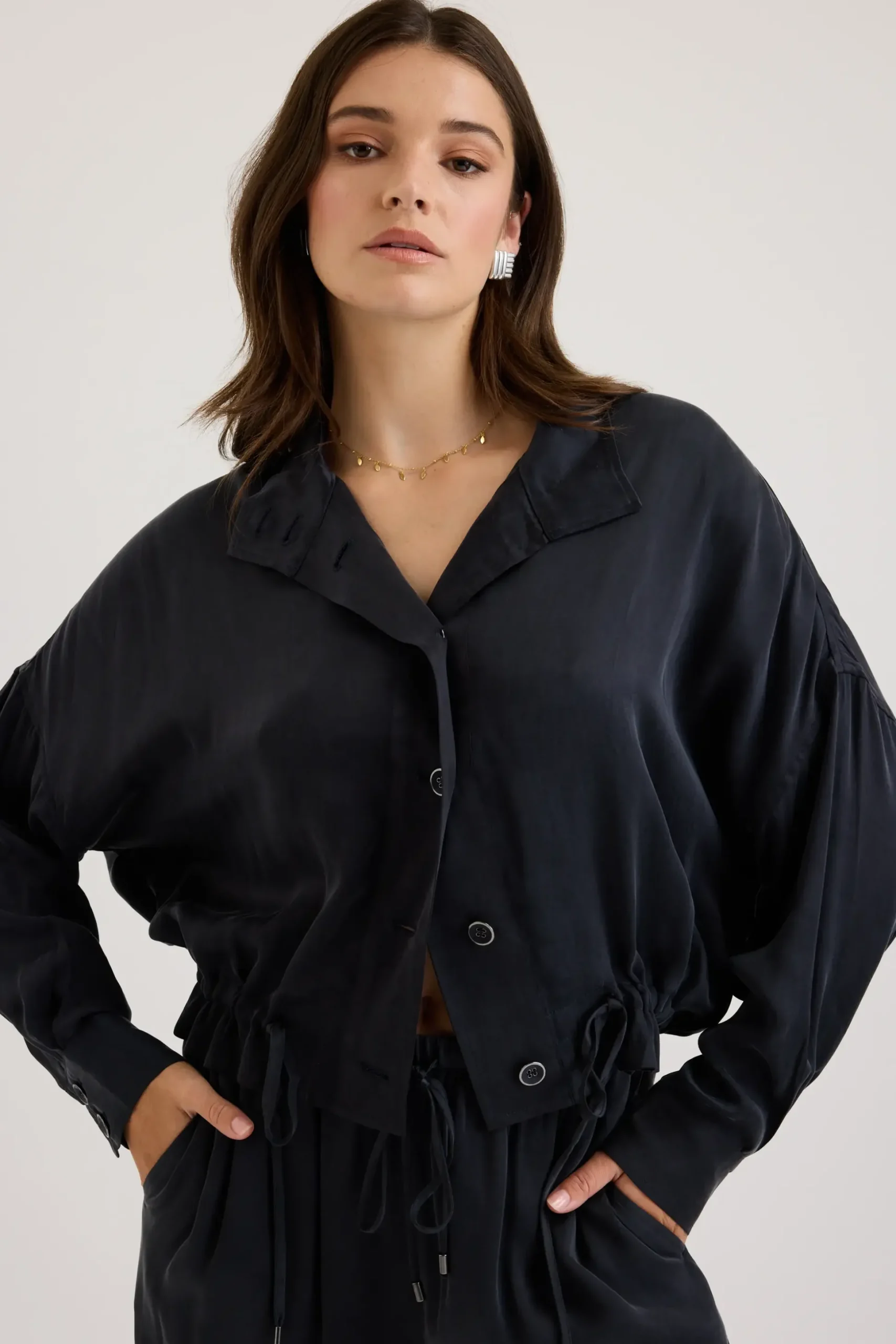 Ava Cupro Blend Jacket