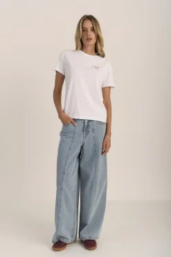 Beth Embroidered Organic Cotton Tee