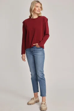 Bree Organic/Pima Cotton Long Sleeve Top