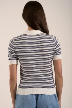 Dua Collared Knit Tee