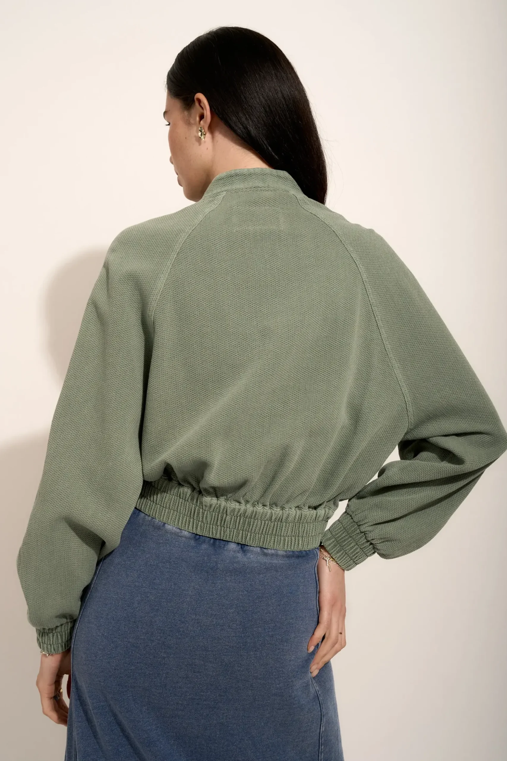 Elementary Blair Textured Bomber Jacket