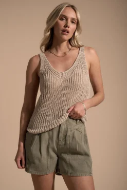 Elementary Bree Linen Knitted Cami