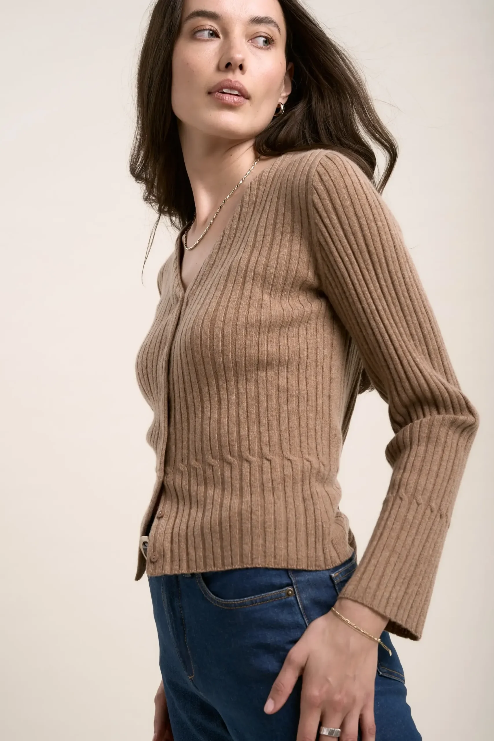 Elementary Cashmere Blend Cardigan
