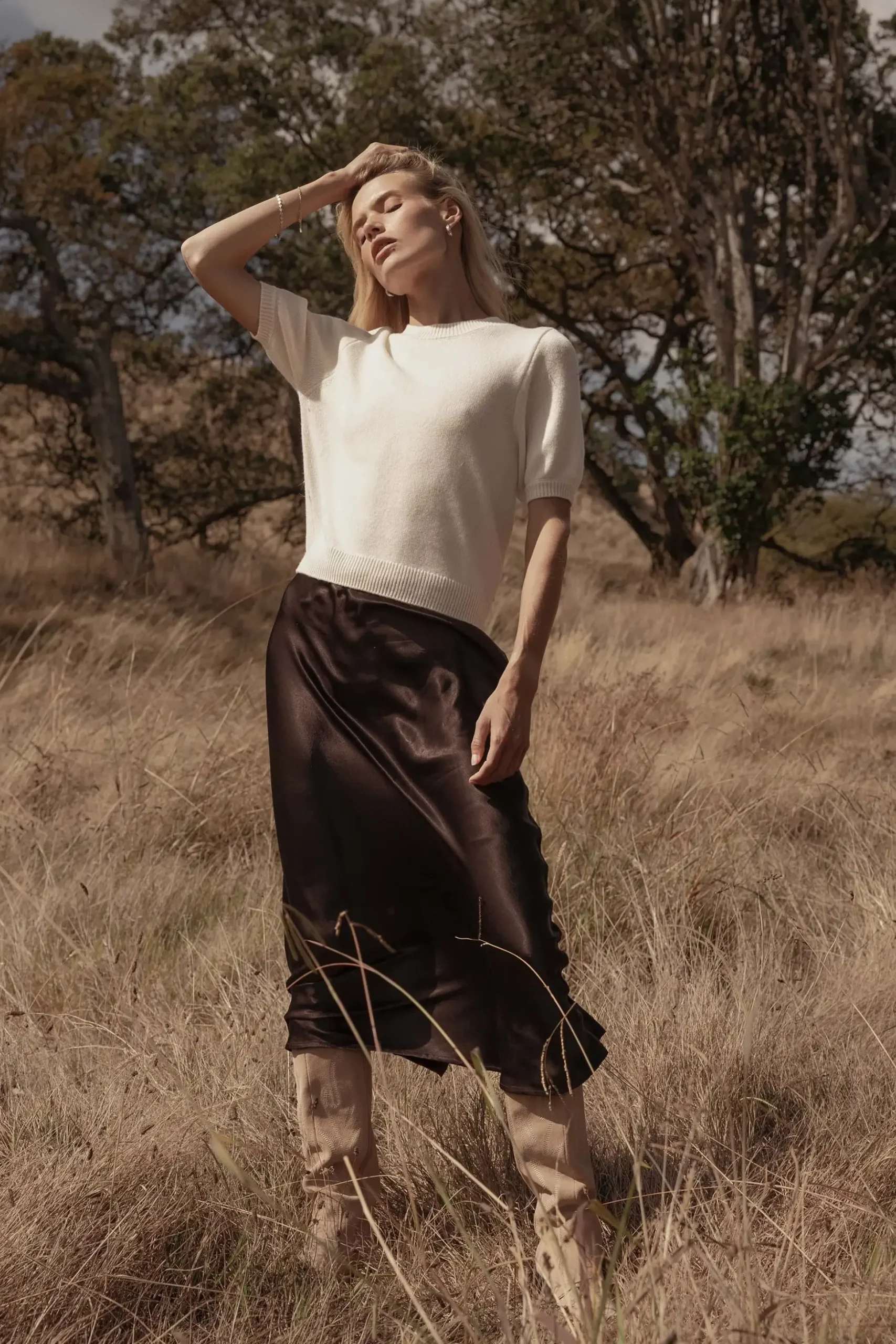 Elementary Cashmere Blend Tee Shirt