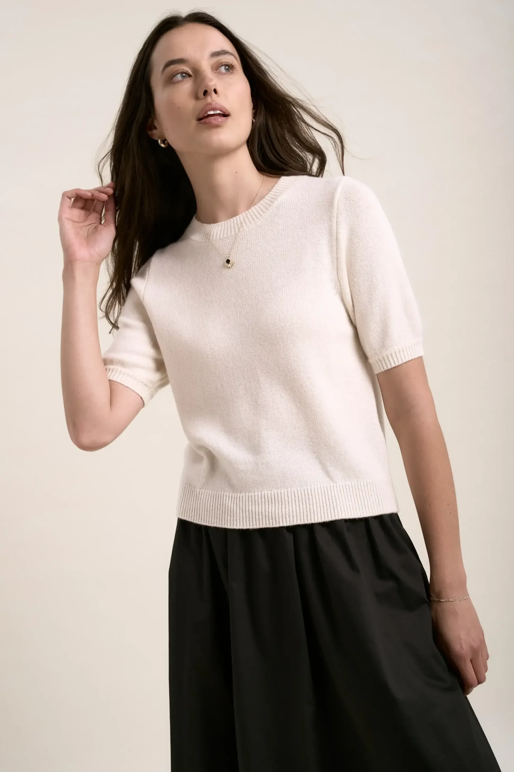 Elementary Cashmere Blend Tee Shirt