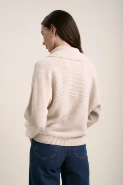 Elementary Cashmere Blend Henley Sweater