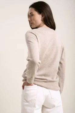 Elementary Cashmere Blend V Neck Sweater