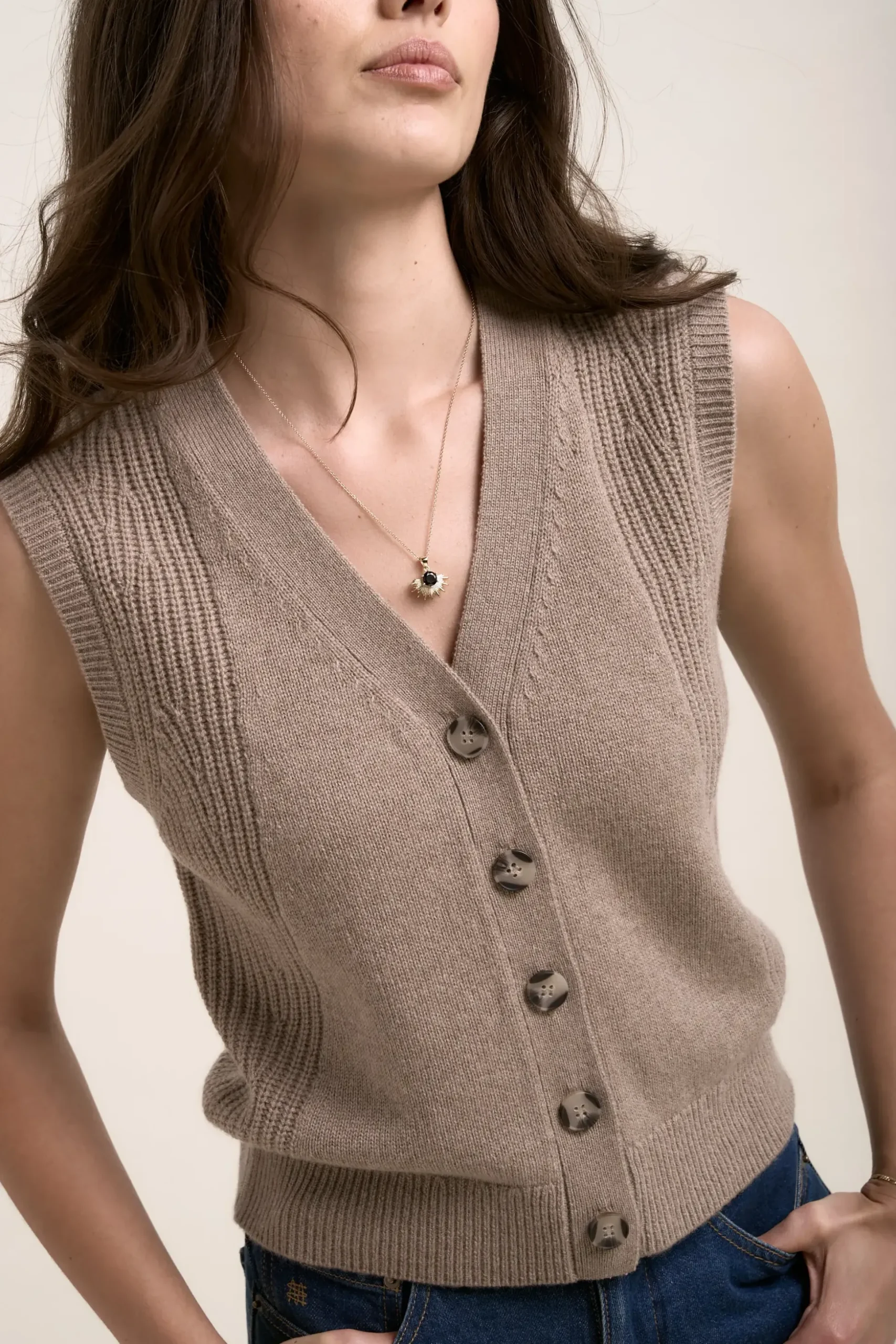 Elementary Cloud Soft Cashmere Blend Vest