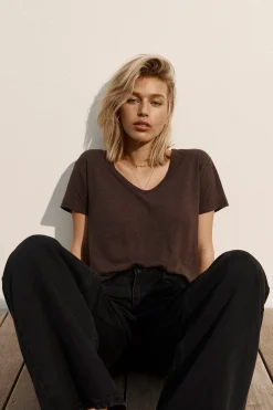 Elementary Esther Hemp Blend V Neck Tee