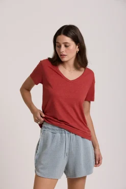 Elementary Esther Hemp Blend V Neck Tee