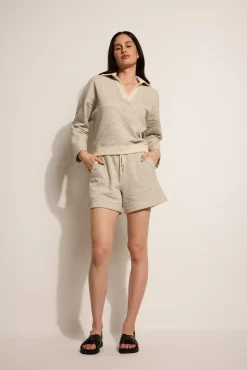 Elementary Harriet Striped Henley Sweater