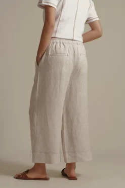 Elementary High Tide Linen Crop Pant