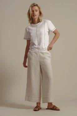 Elementary High Tide Linen Crop Pant