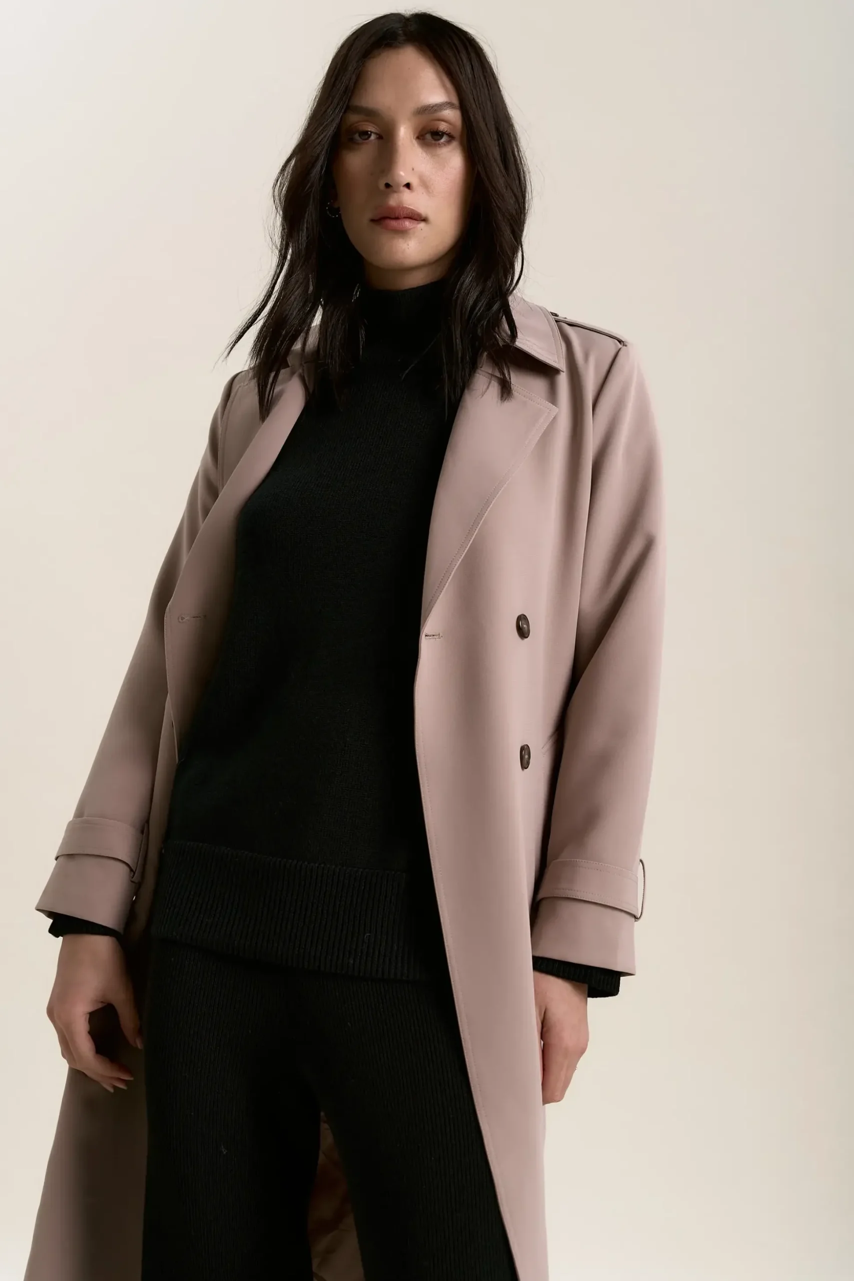Elementary Knitted Funnel Neck