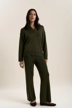 Elementary Merino Wide Leg Jogger