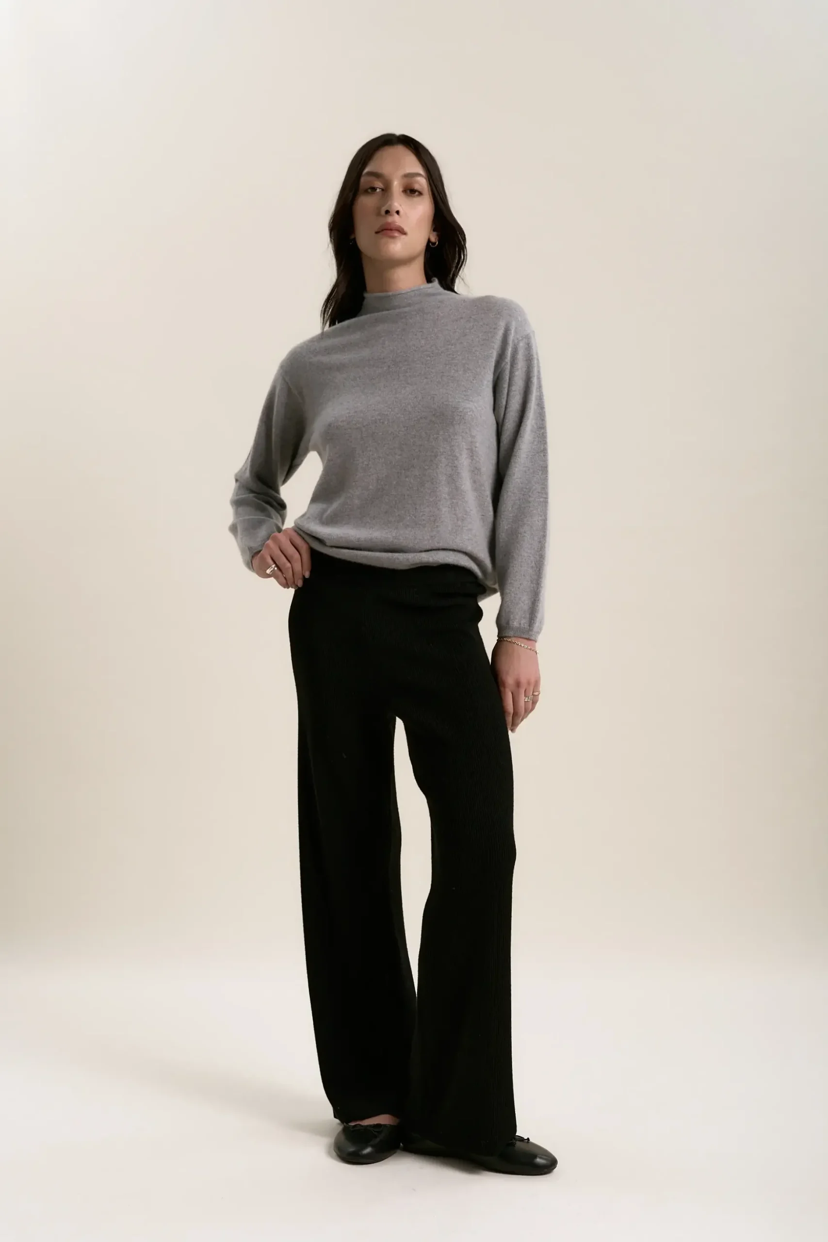 Elementary Merino Wide Leg Jogger