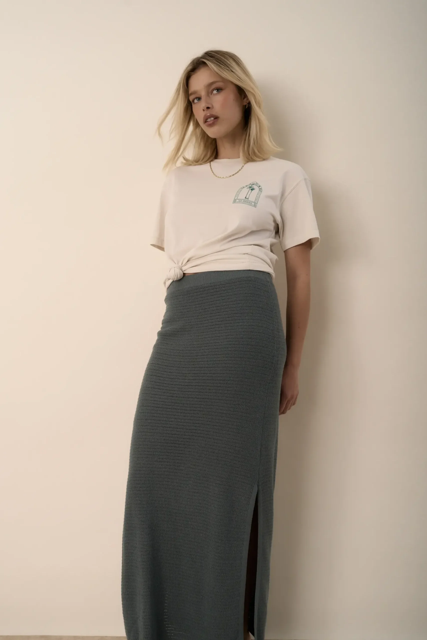Elementary Saylor Knitted Maxi Skirt