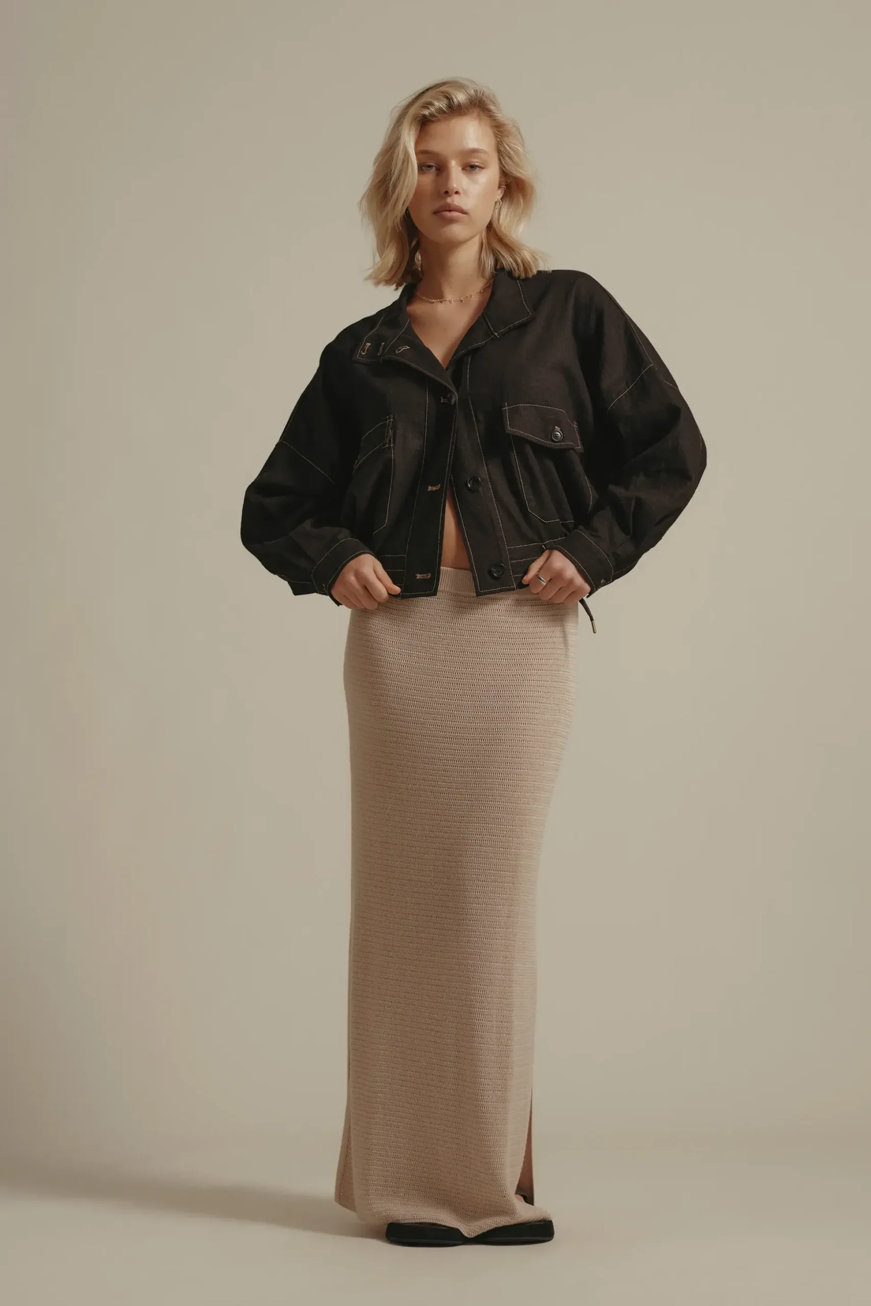 Elementary Saylor Knitted Maxi Skirt