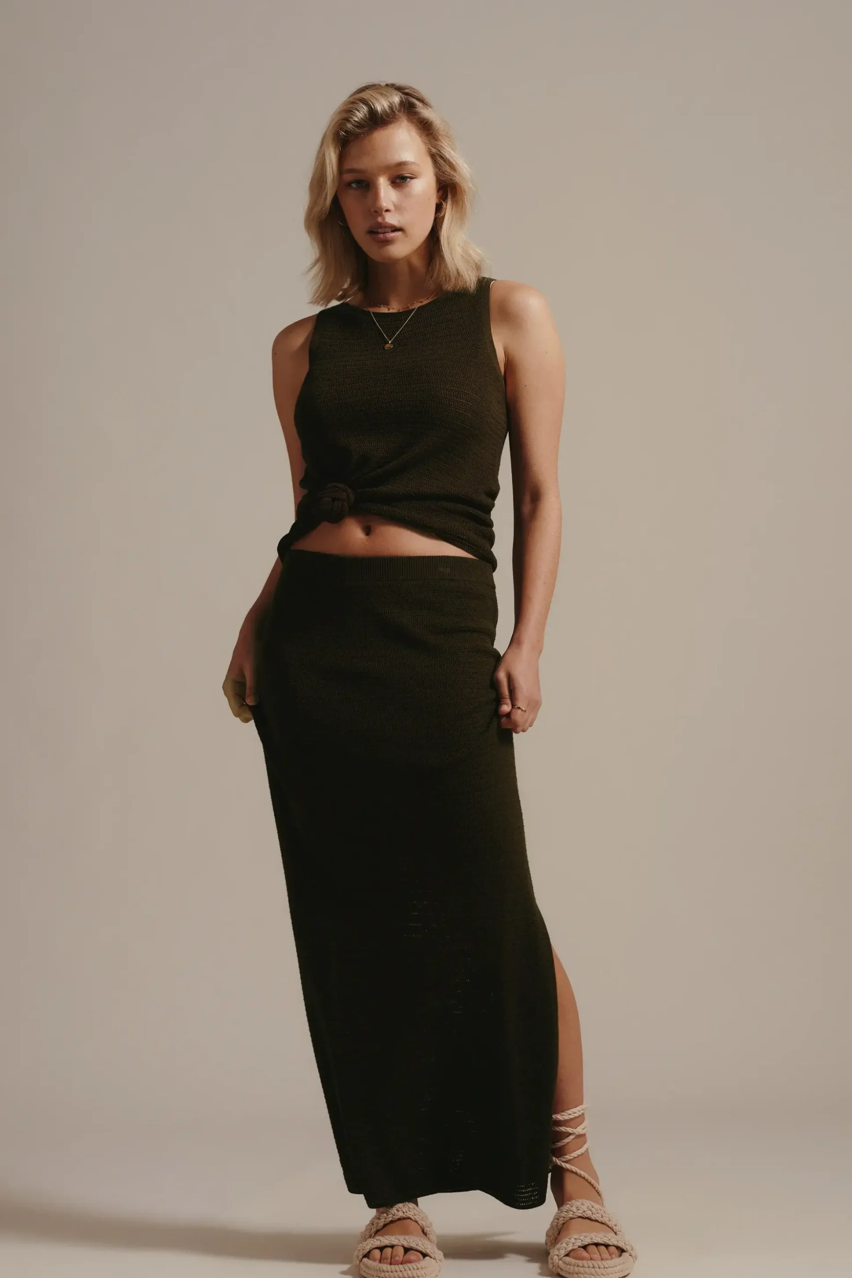 Elementary Saylor Knitted Maxi Skirt