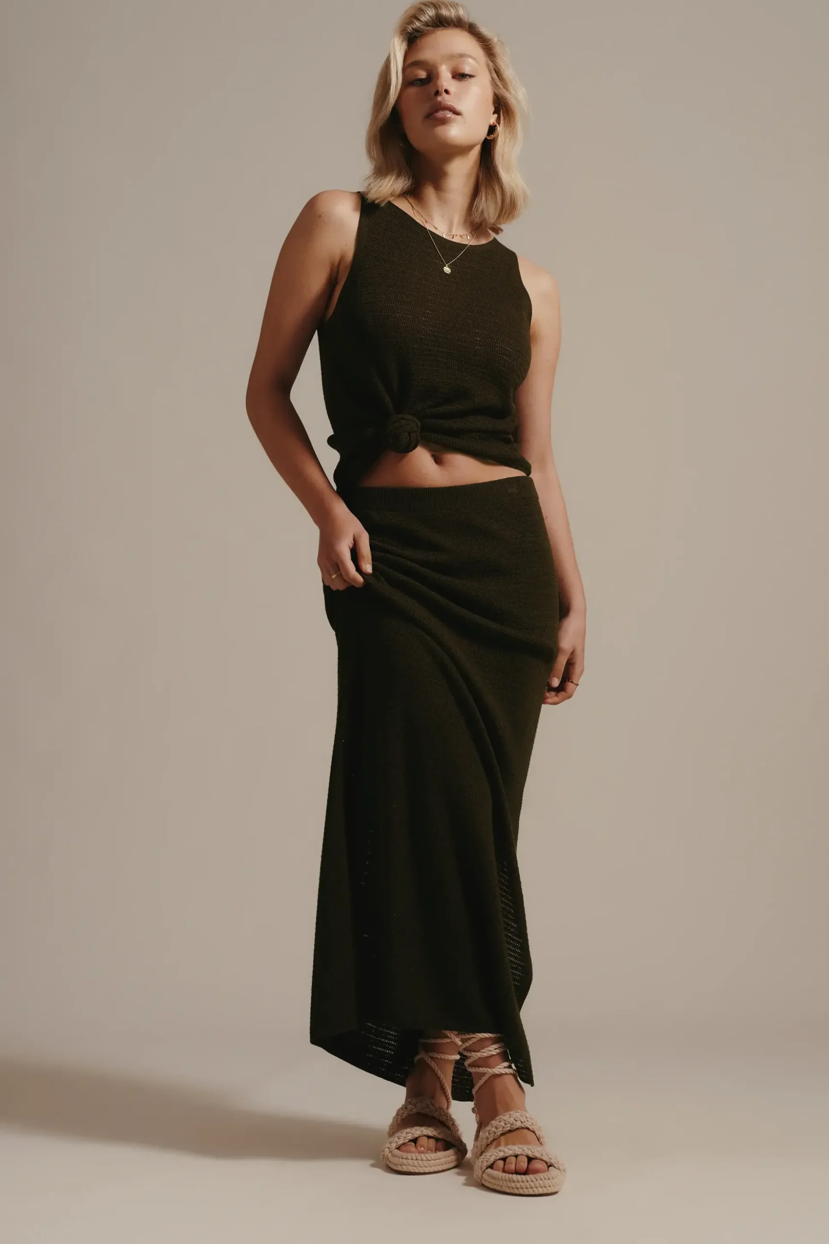 Elementary Saylor Knitted Maxi Skirt