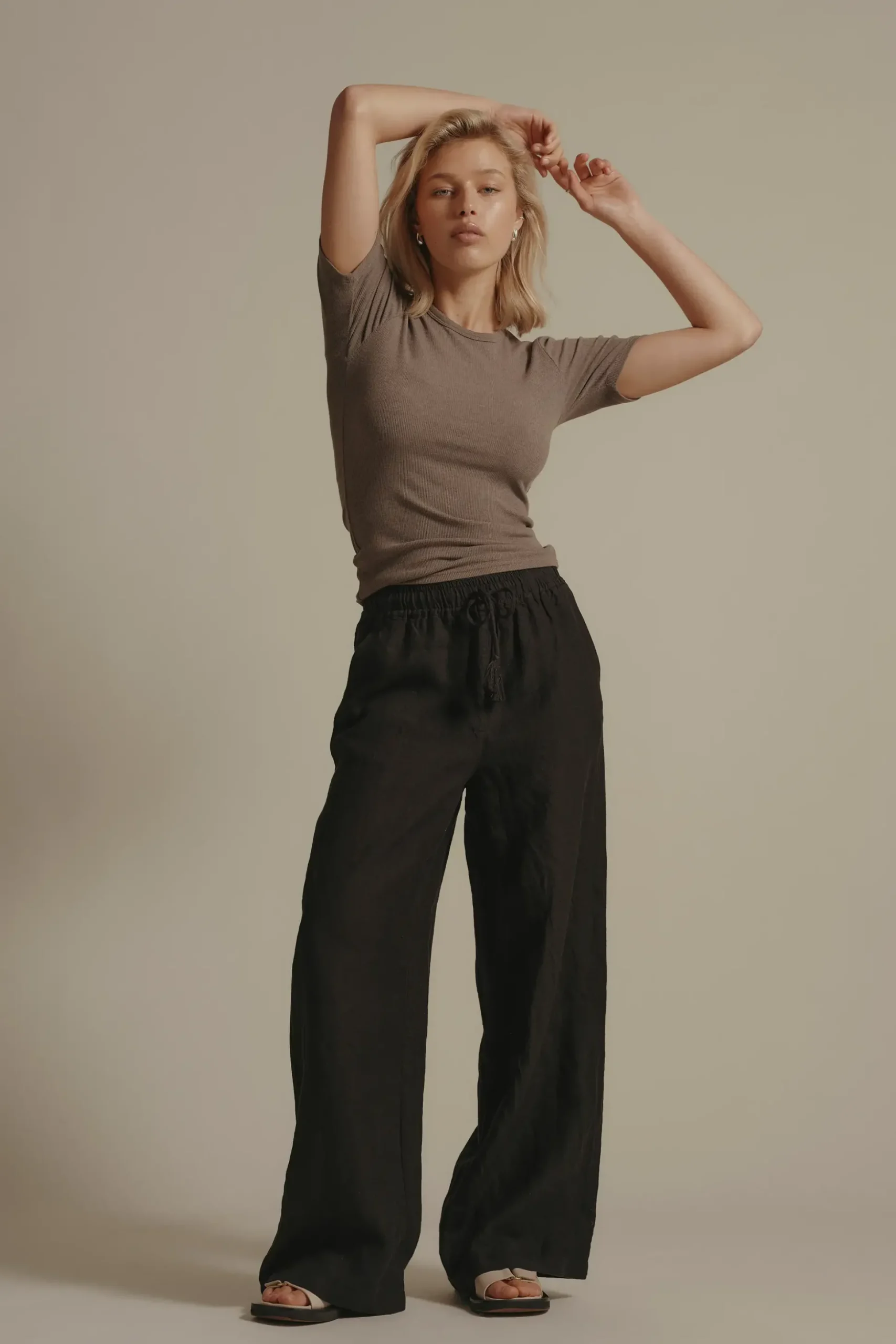 Elementary Seacomber Wide Leg Linen Pant