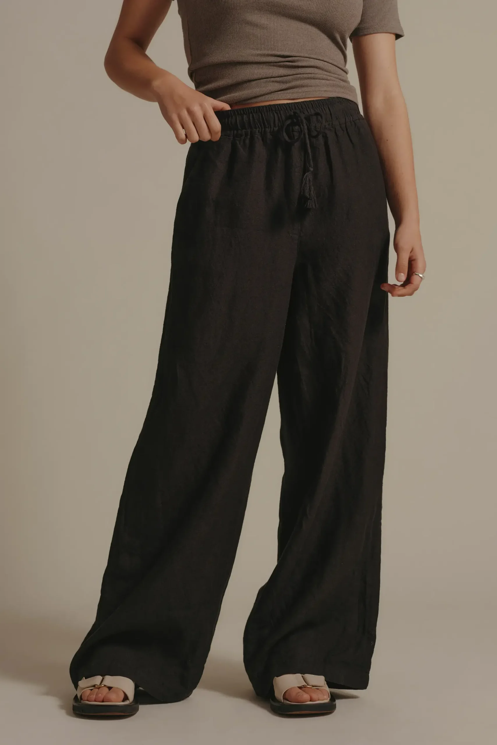 Elementary Seacomber Wide Leg Linen Pant