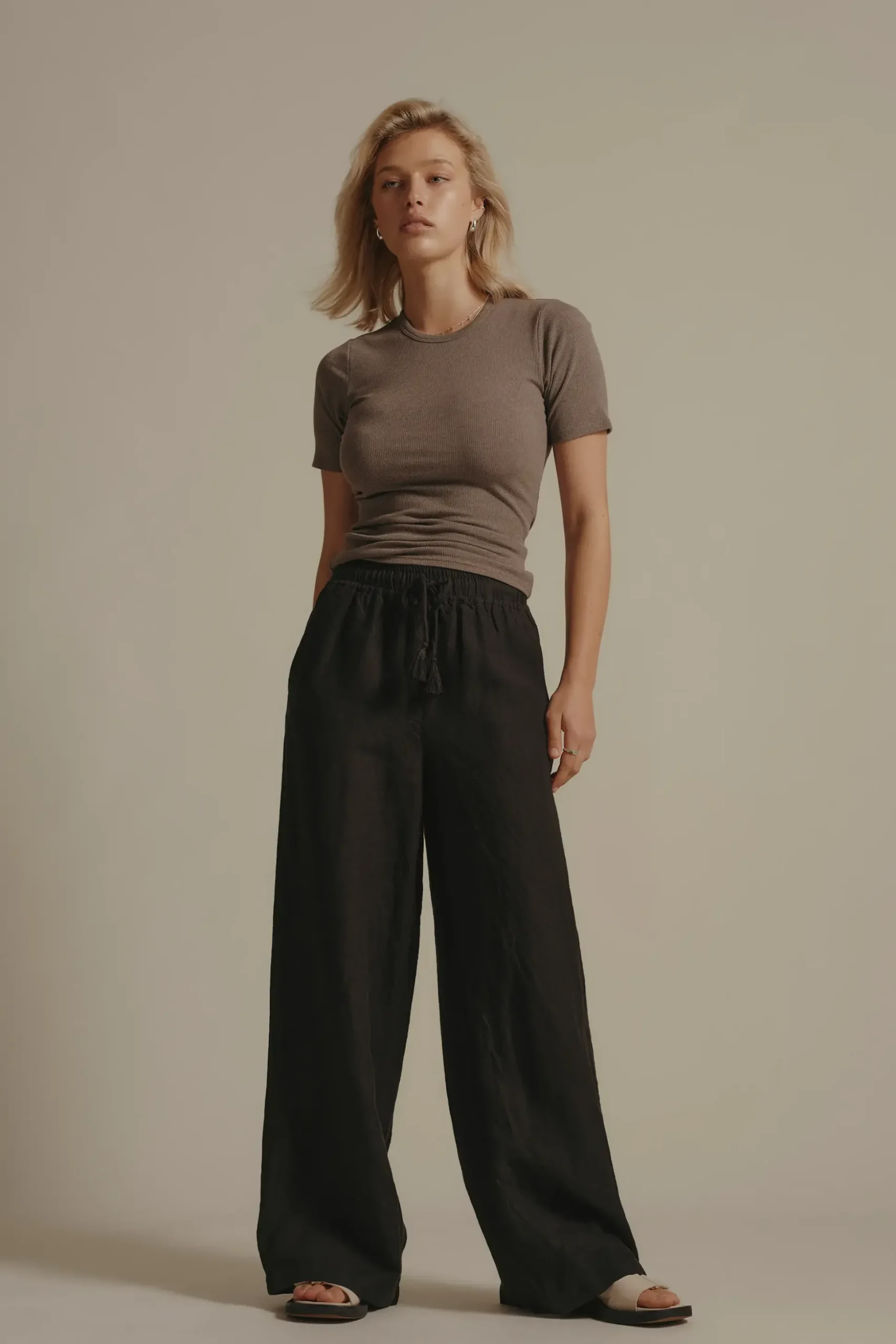 Elementary Seacomber Wide Leg Linen Pant