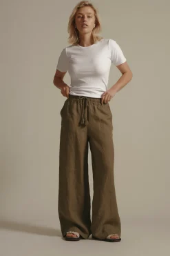 Elementary Seacomber Wide Leg Linen Pant