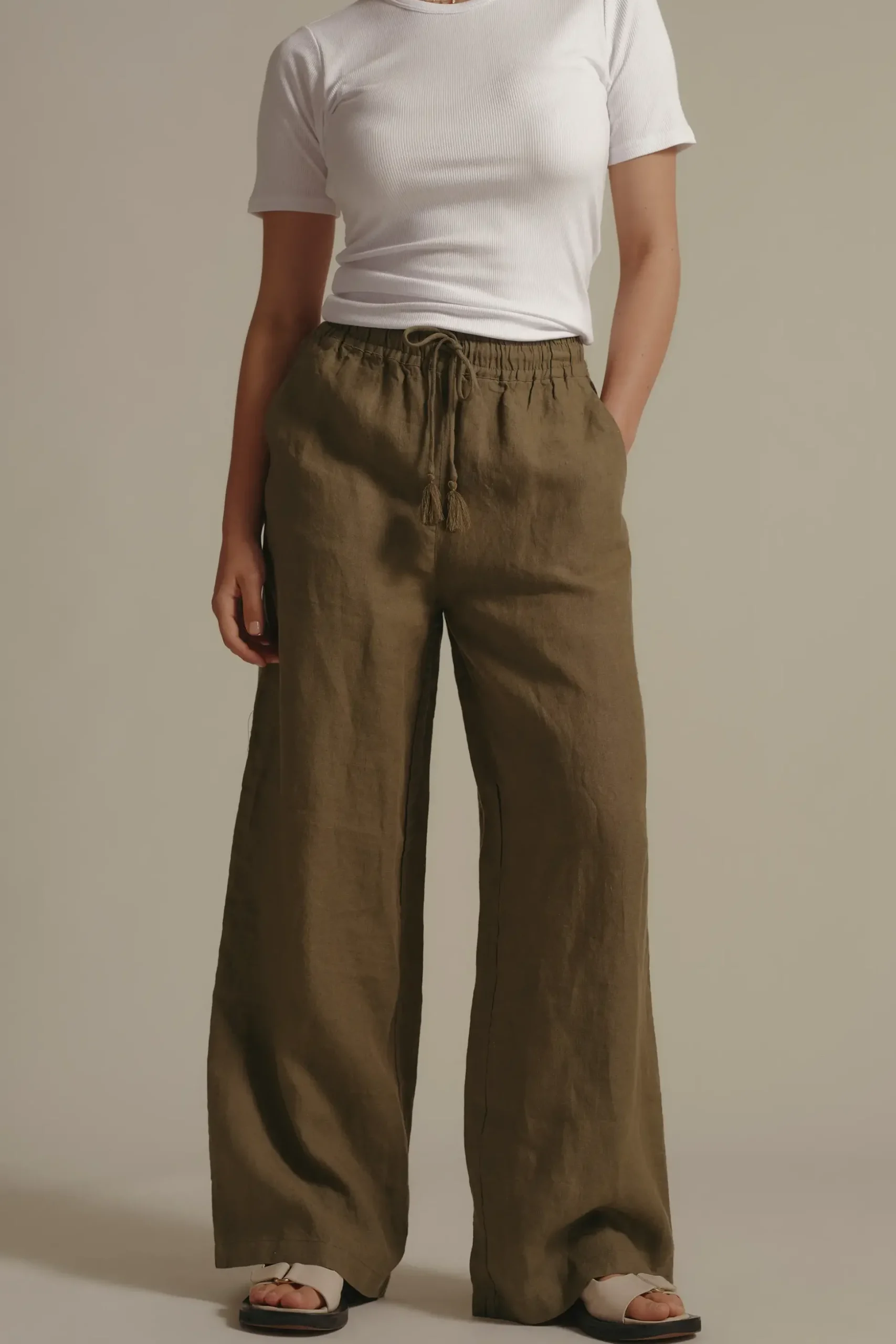 Elementary Seacomber Wide Leg Linen Pant