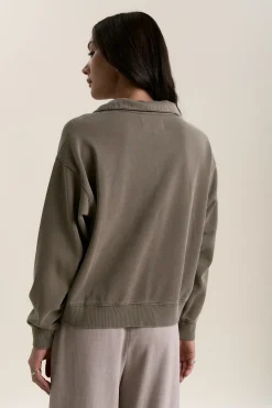 Elementary Slouchy Henley Sweater