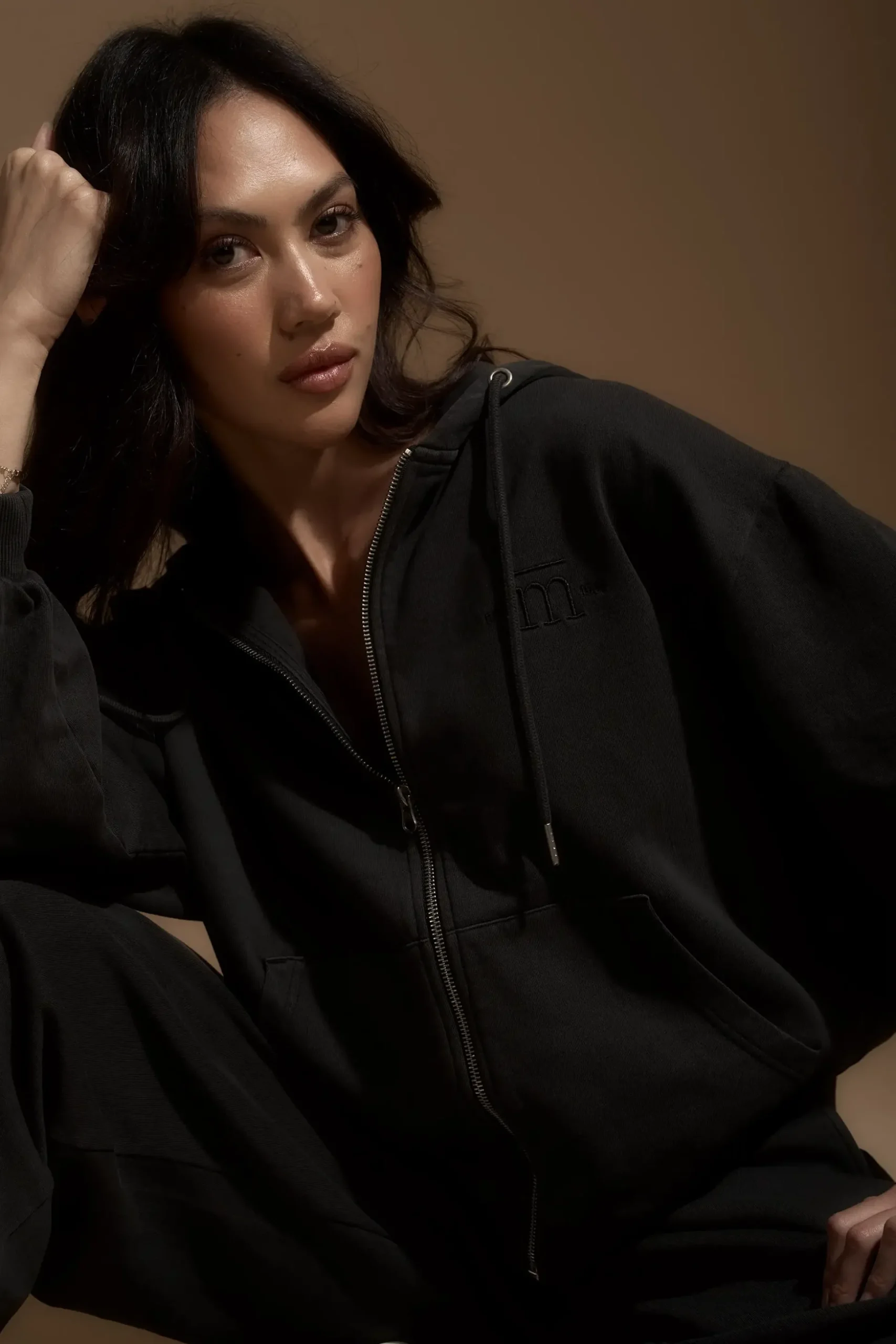 Elementary Social Club Zip Front Hoodie