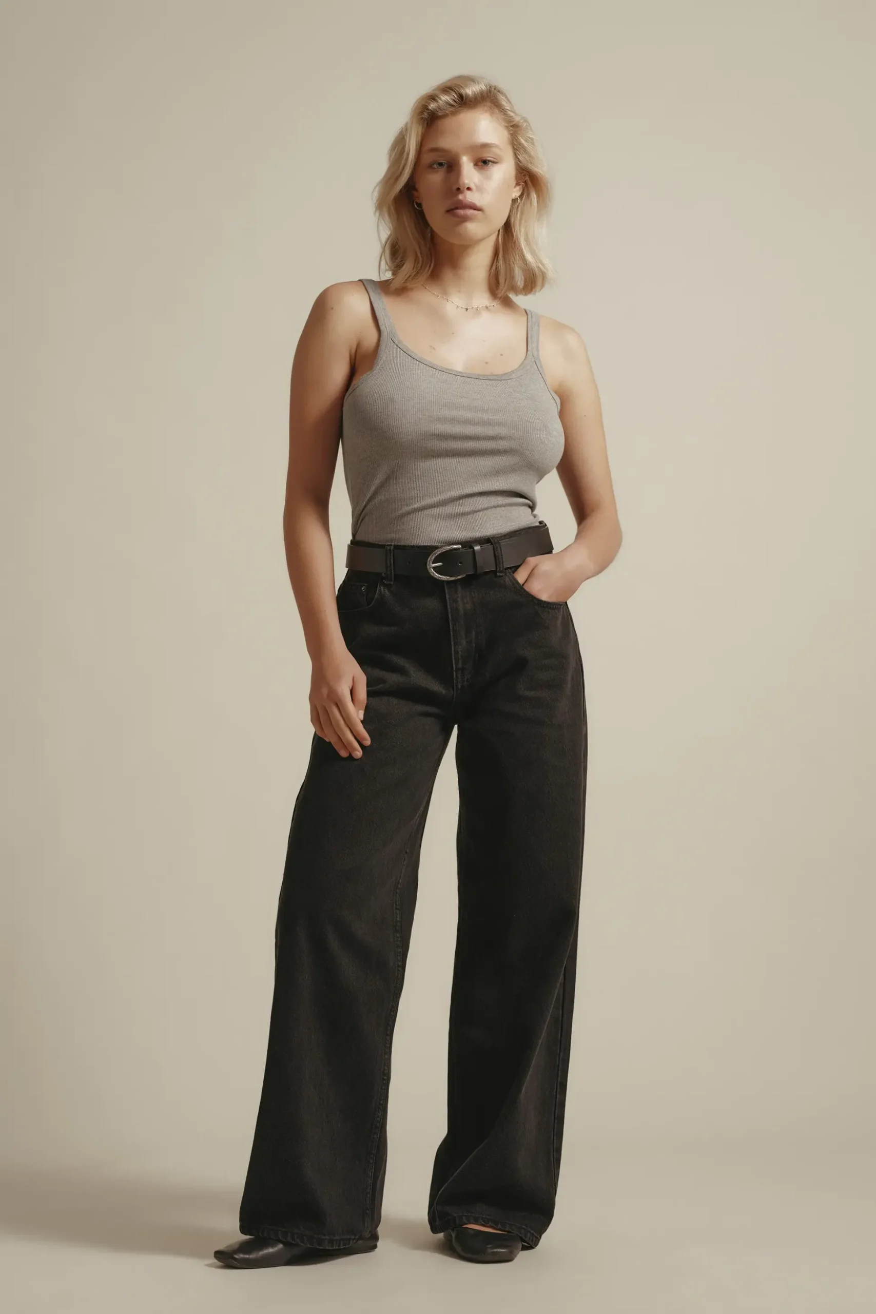 Elementary Valencia Baggy Wide Jeans