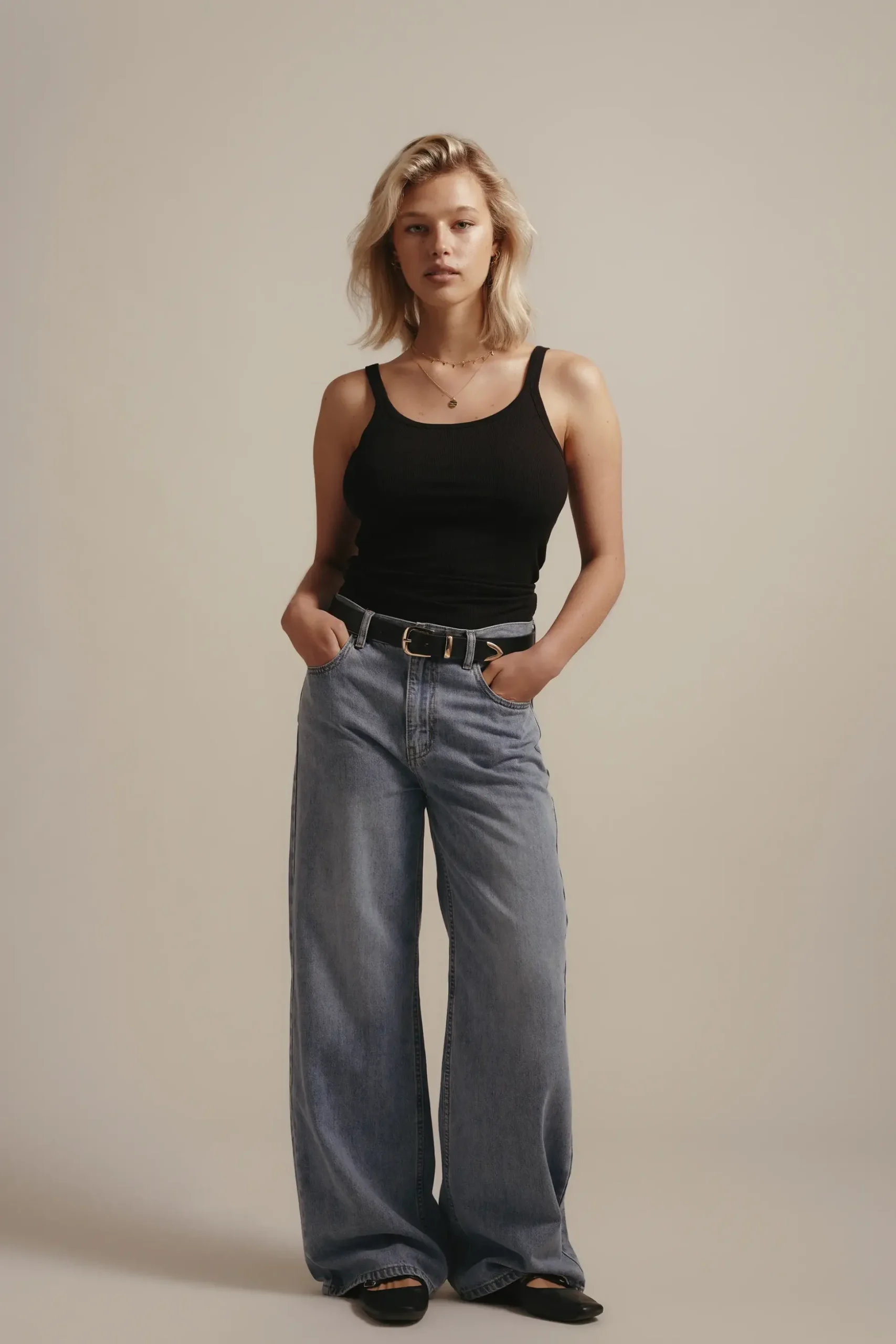 Elementary Valencia Baggy Wide Jeans