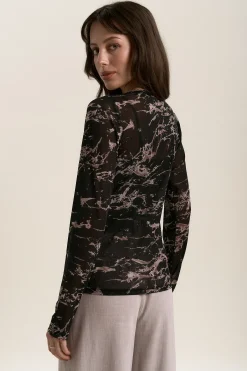 Elise Long Sleeve Mesh Top