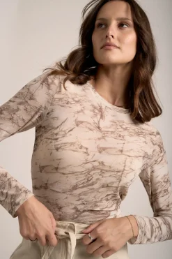 Elise Long Sleeve Mesh Top