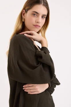 Eliza Shirred Detail Top