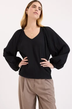 Eliza Shirred Detail Top