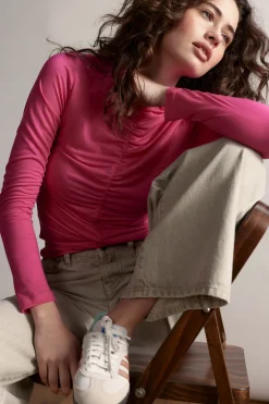 Emma Ruched Long Sleeve Tee