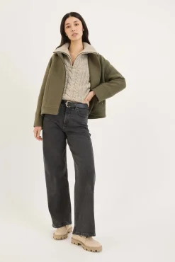 Emmy Wool Blend Biker